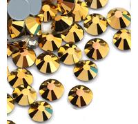 Dowarm 288 St?ck SS30 Hotfix-Kristall-Strasssteine, 6,5 mm, Hotfix-Kristalle zum Basteln, Kleidung, flache R?ckseite, Glaskristall zur Dekoration