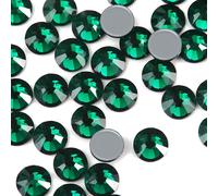 Dowarm Hotfix-Kristall-Strasssteine, Hotfix-Kristalle zum Basteln, Kleidung, flache R?ckseite, Glaskristall zur Dekoration, runde Edelsteine (Sma