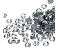 Dowarm Kristallklare Hotfix-Kristalle, Hotfix-Strasssteine zum Basteln, Kleidung, flache R?ckseite, Glas-Edelsteine f?r Tanzkost?me, SS40, 144 St