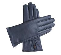 Downholme Klassische Lederhandschuhe mit Innenfutter aus Kaschmir für Damen (Dunkelblau, XL)