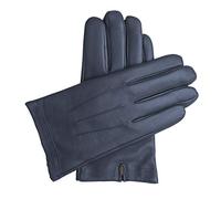 Downholme Klassische Lederhandschuhe mit Innenfutter aus Kaschmir für Herren (Dunkelblau, XL)