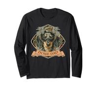 Doxie Dad Black and Tan Dackel Langarmshirt