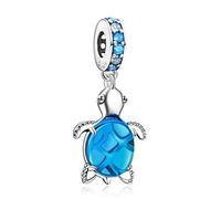 Doyafer 925 Sterling Silber Charme Anhänger Schildkröte Dolphin Octopus Hummer Stern Heißluftballon Auto Flugzeug Gepäck Motorrad kompatibel mit Frauen Armband Halskette Geschenke für den Sommer