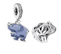 Doyafer 925 Sterling Silber Elefant Anhänger Set für Frauen - Armband & Halskette, Urlaubs- & Geburtstagsgeschenke für Freunde & Familie, DIY Armband Charm Schmuck