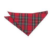 DQT Einstecktuch für Herren, Schottenkaro, kariert, Roter Royal Stewart, 29cm x 29cm