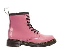 Schnürboots DR. MARTENS "Junior 1460 8-Loch Lacklederstiefel", Damen, Gr. 35, rosa, Lackleder, Schuhe Schnürboots, Lackstiefel, Kinderstiefel, Freizeitschuh mit Reißverschluss (90263050-35) rosa