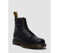 Dr. Martens 1460 Grizzly Leder Schnürstiefel Mit Kunstfellfutter in Schwarz, Größe: 44