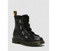 Dr. Martens 1460 Leder Schnürstiefel Mit Kunstfellfutter in Schwarz, Größe: 42