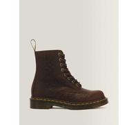Dr. Martens 1460 Pascal Deboss Floral 8-Ösen Crazy Horse Leder Stiefel in Braun, Größe: 43