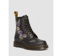 Dr. Martens 1460 Vonda Floral Reclaimed Leder Stiefel in Schwarz, Größe: 37