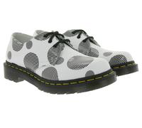 Dr. Martens 1461 Polka Dot Smooth Damen Halbschuhe Glattleder-Schuhe 26877101 Weiß/Schwarz 36