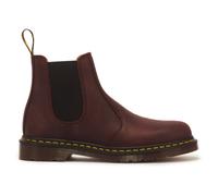 Chelseaboots DR. MARTENS, Herren, Gr. 38, braun (dunkelrot), Leder, used, Schuhe Chelseaboots, Blockabsatz, Stiefelette mit Stretcheinsätzen (57321905-38) dunkelrot