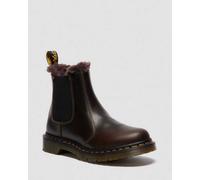 Dr. Martens 2976 Leonore Leder Chelsea Stiefel Mit Kunstfellfutter Schuhe in Creme, Größe: 40