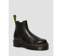 Dr. Martens 2976 Quad Glattleder Plateau Chelsea Stiefel Schuhe in Schwarz, Größe: 45
