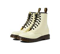 Dr. Martens 8 Eye Boot, Damenstiefel, Toile Cream Lack Lamper, 37 EU