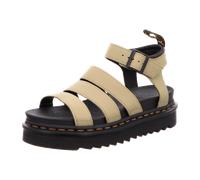 Sandale DR. MARTENS "Blaire Pis" Gr. 40, grün (olivgrün) Damen Schuhe Plateau Sandaletten mit verstellbarem Riemchenverschluss (25433740-40)