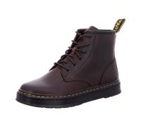 Schnürboots DR. MARTENS "Brookline Crazy Horse Leder Chukka", Herren, Gr. 45, braun (dunkelbraun), Leder, klassisch, Schuhe, Schnürboots, Boots mit Anziehlasche (34151647-45) dunkelbraun