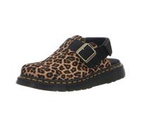Dr. Martens Damen Pantoletten JORGE 2 Beige Rauleder Leopard, Größe:37, Farbauswahl:beige-kombi