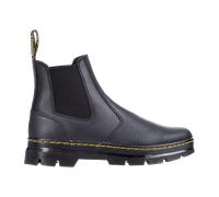 Chelseaboots DR. MARTENS "Embury", Herren, Gr. 47, schwarz, Leder, Schuhe Chelseaboots, Blockabsatz, Stiefelette, Schlupfboots mit Logoschriftzug (83247768-47) schwarz
