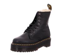 Dr. Martens Damenstiefel Jadon FL Pisa Plateau Leder Kunstfell gefüttert Schwarz 36