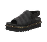 Plateausandale DR. MARTENS "Zebrilus", Damen, Gr. 37, schwarz, Leder, modisch, Schuhe, Plateausandale, Riemchensandale mit gesteppter Bandage (60853043-37) schwarz