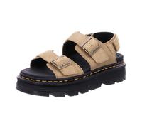 Sandale DR. MARTENS "Zebzag", Damen, Gr. 39, beige, Veloursleder, Schuhe Sandale, Plateau, Sandalette, Sommerschuh mit typisch gelber Rahmennaht (14485854-39) beige