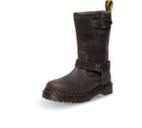 Dr. Martens Anistone Hi Charcoal Grey Burnished Waxy Pull Up Wp 39