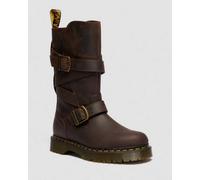 Dr. Martens Anistone Two Strap Crazy Horse Leder Biker Stiefel in Braun, Größe: 40