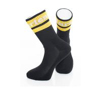 Dr. Martens - Athletic Logo Sock - Multifunktionssocken, Gr. 36-41 S/M, schwarz (Black/White/Yellow)