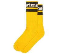 Dr. Martens Athletic Logo Cotton Blend Unisex Socke, gelb, Medium/Large