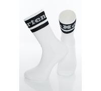 Dr. Martens - Athletic Logo White Cotton Blend & Black Cotton Blend - Socken - Weiß - S/M - 50% Polyester, 25% Baumwolle, 25% Viskose Weiß S/M