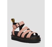 Dr. Martens Blaire Pisa Leder Plateau Riemensandalen in Rosa, Größe: 43