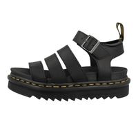 Sandale DR. MARTENS "Blaire", Damen, Gr. 41, schwarz, Leder, Schuhe Sandale, Plateausandale, Riemchensandale, mit Anziehlasche (95687225-41) schwarz