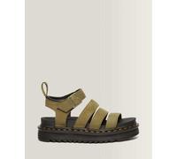 Dr. Martens Blaire Tumbled Nubuck Sandalen in Grün, Größe: 42