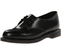 Dr. Martens BROOK Polished Smooth BLACK, Damen Derby Schnürhalbschuhe, Schwarz (Black), 39 EU (6 Damen UK)