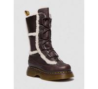 Dr. Martens Buzz Grizzly Leder Schnürstiefel Mit Kunstfellfutter in Braun, Größe: 43