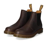 Chelseaboots DR. MARTENS "2976 Dark Brown Ambassador", Damen, Gr. 45, braun (dunkelbraun), Leder, Schuhe Chelseaboots, Stiefelette, Boots mit typischer Kontrastnaht (11416751-45) dunkelbraun