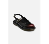 Dr. Martens Madaline Mary Jane Rub Off Leder Sling Back Schuhe in Rot, Größe: 38