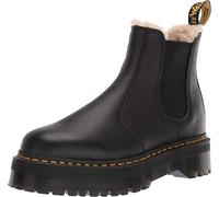 Dr. Martens Damen Chelsea Boots 2976 Quad FL Pisa Plateau Gefüttert Leder Schwarz Größe 37