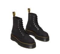 Schnürboots DR. MARTENS "Jadon" Gr. 41, grau (dunkelgrau) Damen Schuhe Schnürstiefeletten mit cooler Ziernaht (50960506-41)