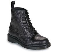 Dr. Martens Damenstiefel 1460 Croco 8 Eye Boot Black New Vibrance Croco in Schwarz 43