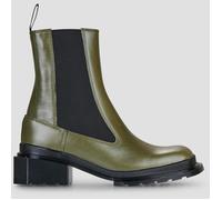 Dr. Martens Maybole Chelsea Square Toe Leder Stiefel in Grün, Größe: 42