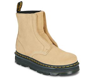 Dr. Martens Damenstiefel ZebZag Lace Less Laceless Boot Savannah Tan EH Suede in Beige 40