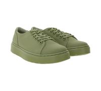 Dr. Martens Dante Low-Top Sneaker klassische Canvas-Schuhe mit geprägtem Rückenriemen 30821358 Khaki 36