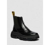 Dr. Martens Dmxl Distressed Lackleder Chelsea Stiefel Schuhe in Schwarz, Größe: 40