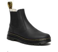 Chelseaboots DR. MARTENS "Embury WL", Herren, Gr. 42, schwarz, Leder, unifarben, casual, Schuhe, Blockabsatz, Stiefelette, Schlupfschuh mit praktischer Anziehlasche (28364008-42) schwarz