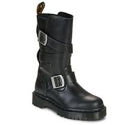 Dr. Martens Flache Stiefel Anistone Strap High Boot Black Orleans in Schwarz 43