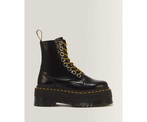 Dr. Martens Jadon Max Buttero Leder Plateaustiefel Schuhe in Schwarz, Größe: 43