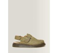 Dr. Martens Jorge II Tumbled Nubuck Leder Slingback Mules in Grün, Größe: 44