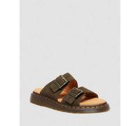 Dr. Martens Josef Wildleder Slide Sandalen in Grün, Größe: 43